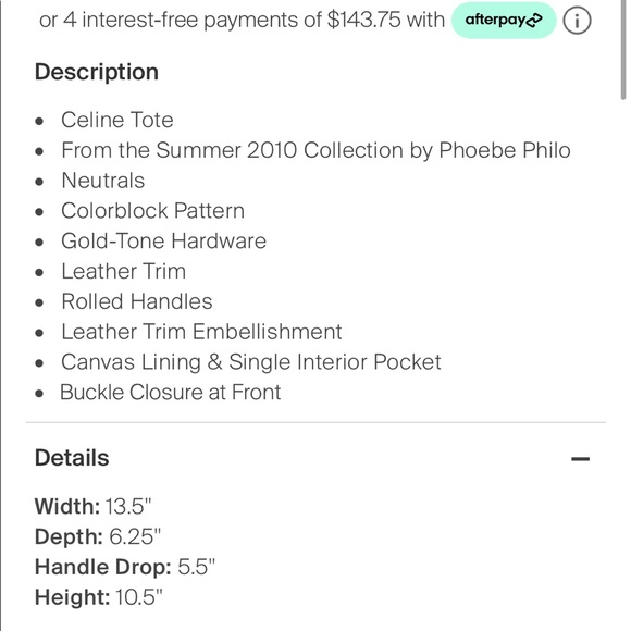 Celine canvas bag - Picture 5 of 5